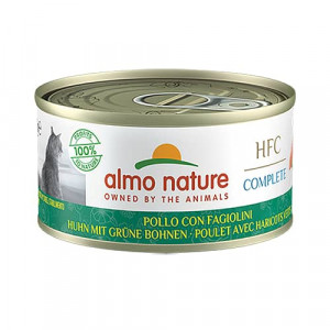 Almo Nature Cat HFC Chicken & Green Beans konservi kaķiem Vista, zaļās pupiņas 70g
